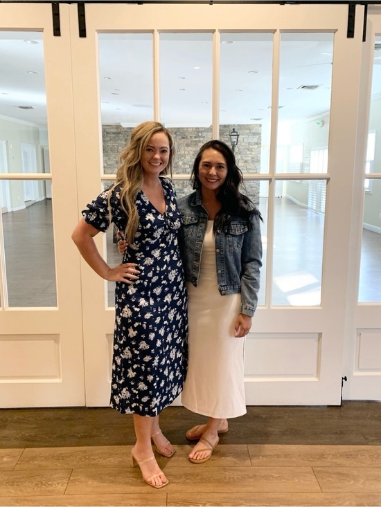 Abercrombie & Fitch Dresses & Skirts - Abercrombie & Fitch Navy Floral Midi Wrap Dress